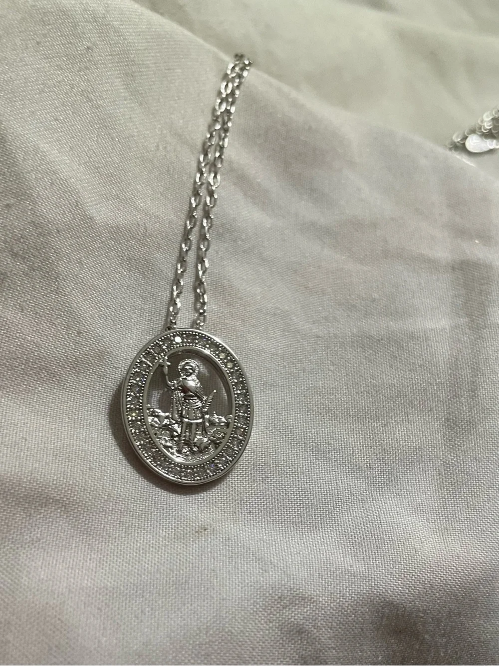 GRA moissanite necklace